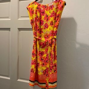 Loft Floral Dress with Tie